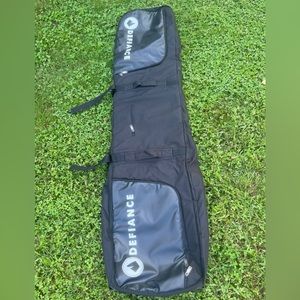 DEFIANCE Padded Rolling Carry Case Zip-Close Black 70"x22" Surfboard, Hockey NEW